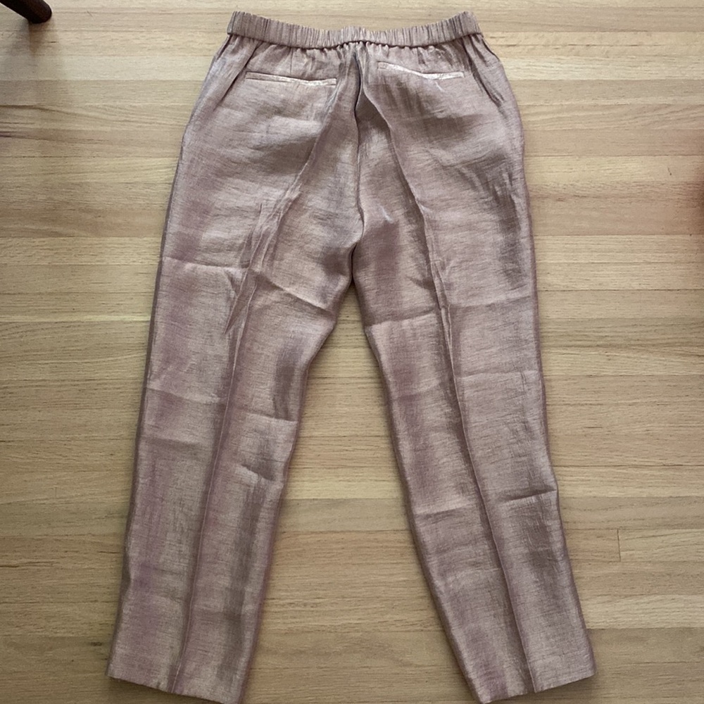 Lord & Taylor Rose Metallic Pants - Picture 4 of 4